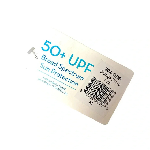 Cabana Life Orange Drive One-Piece Swimsuit Blue Orange Striped – NWT Size M - Picture 8 of 15